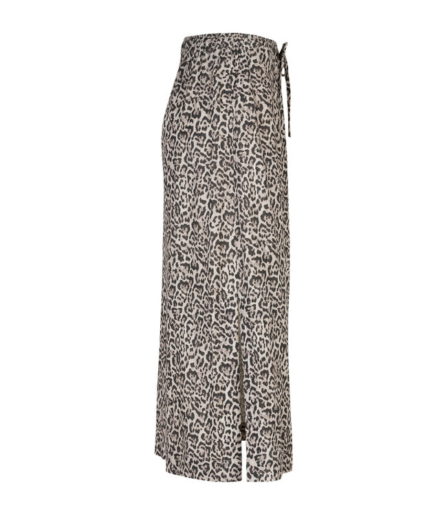 SRB4881/pebble  Indie Skirt Linen Leopard
