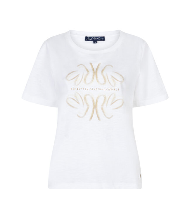 SRB4818/White/Butteryellow  Tee Temmy Butterfly