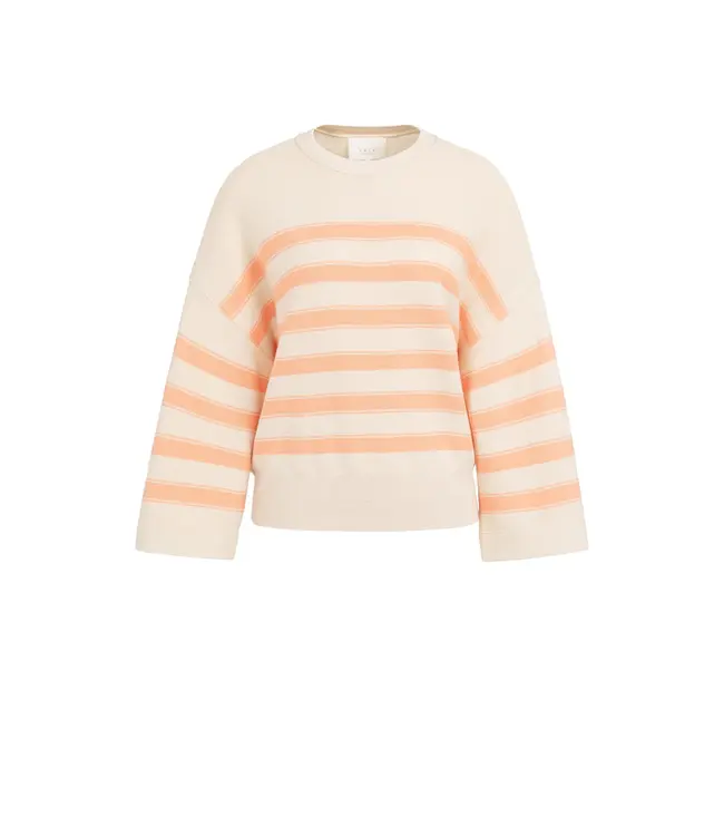01-000596-604/313071  Mixing textured sweater with stripes