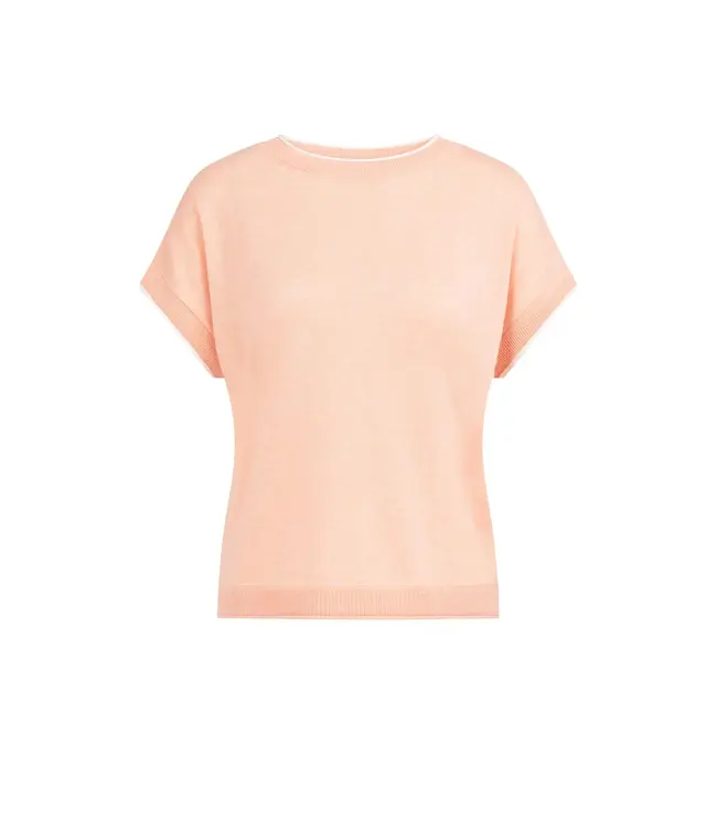 01-000580-604/313072  Knitted sweater with rolled edges