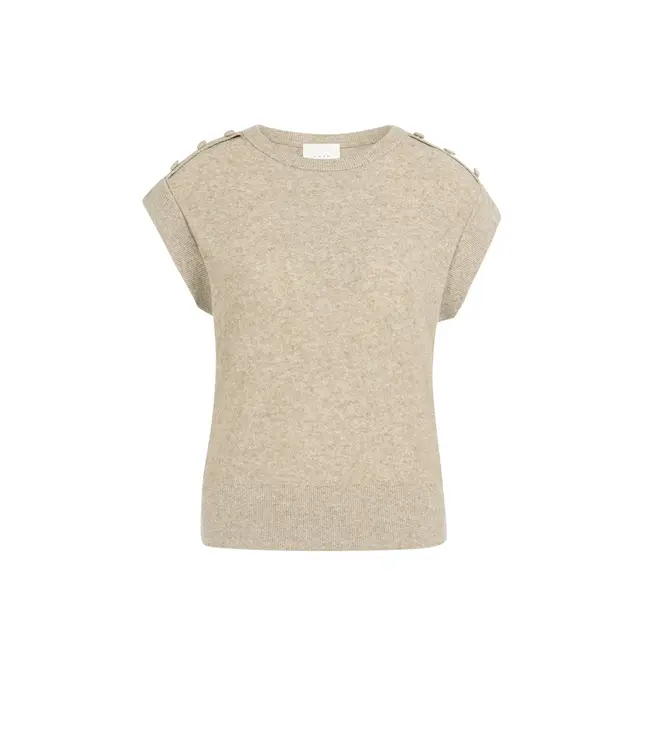 01-000584-604/611042  Towel knit sleeveless sweater