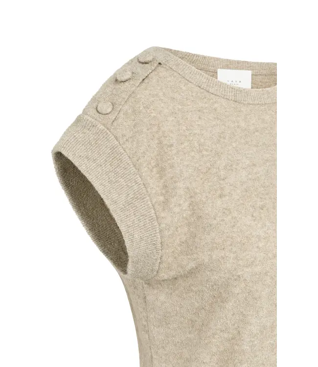 01-000584-604/611042  Towel knit sleeveless sweater