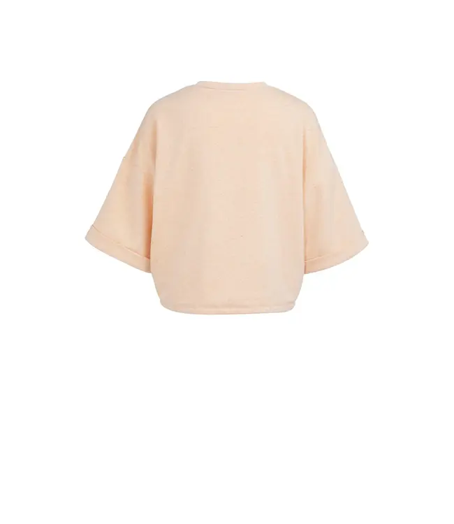 01-109120-604/412172  Short sleeve sweatshirt with roll-up and drawcord