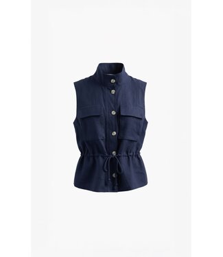Aimée the Label TaliaS6 /Blue  Waistcoat gilet