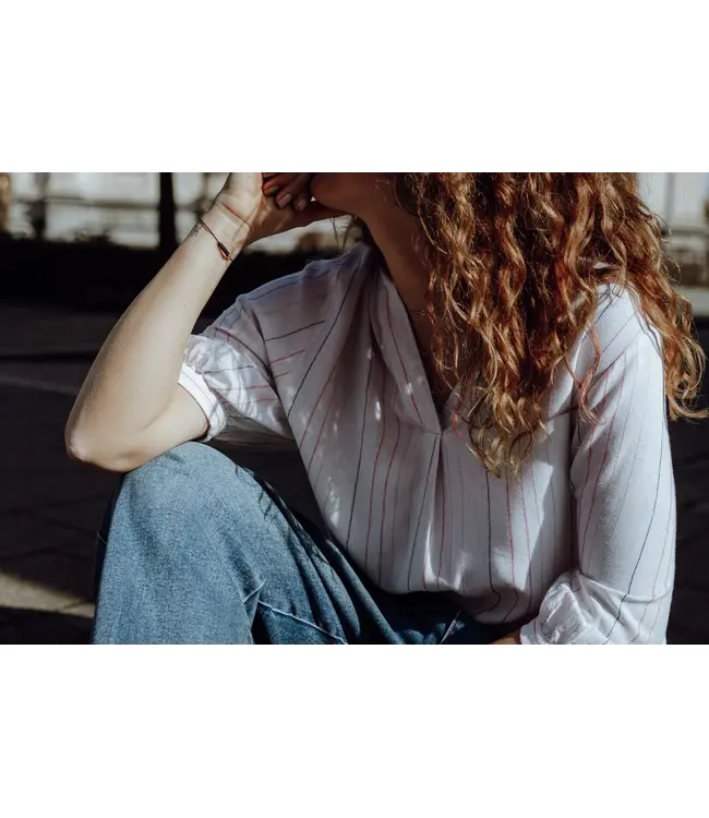 MaryanaS6/Linen stripe  Blouse