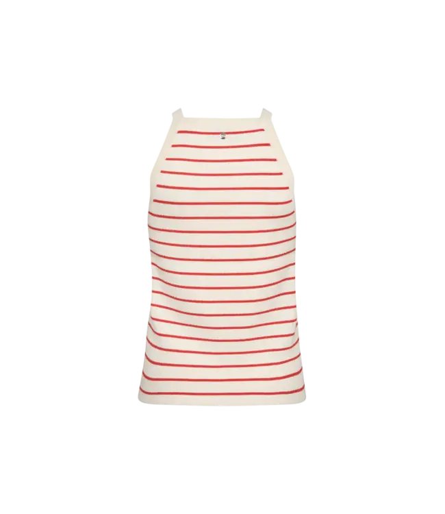 176720/SpicyOrange  MMImanja Caliz Stripe Knit Top