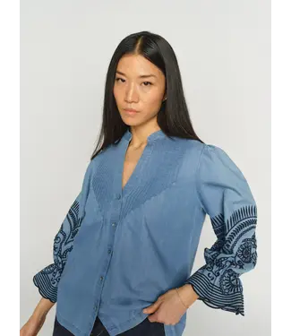 Mos Mosh 178190/LightBlue  MMStomin Emb Shirt