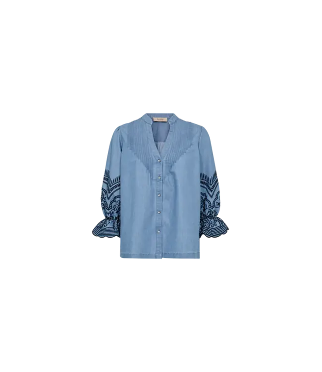 178190/LightBlue  MMStomin Emb Shirt
