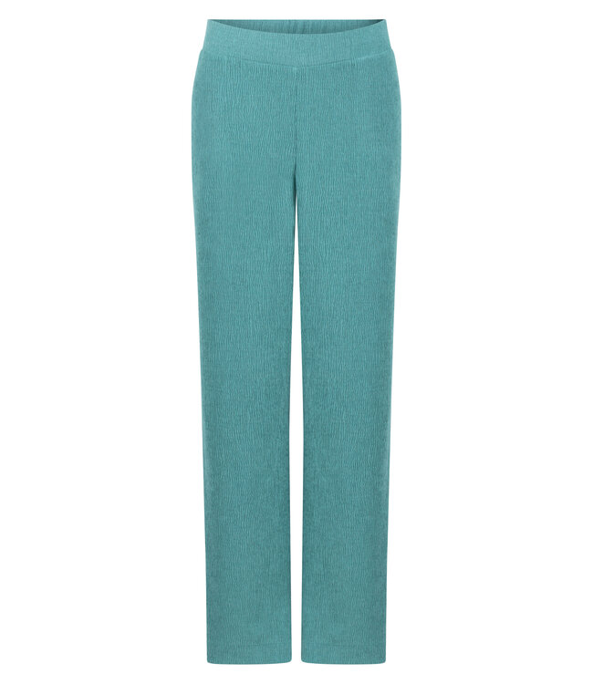 K01-20-101/005835-DeepAquaBlue  Crinkled Wide-Leg Trousers