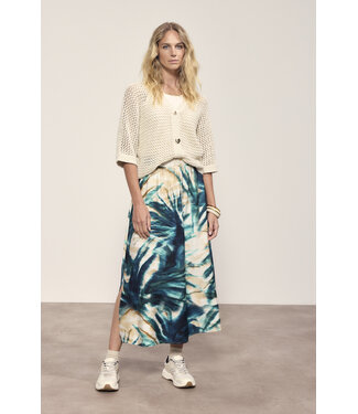 Tramontana C05-20-201/009995-PrintBlues  Maxi Skirt Botanique