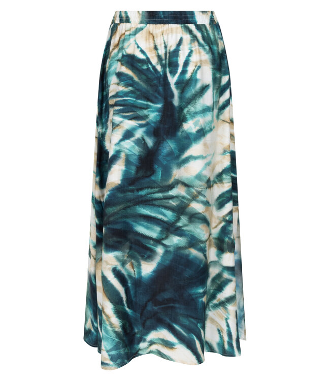 C05-20-201/009995-PrintBlues  Maxi Skirt Botanique