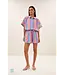 by-bar 26112077/rainbow stripe  sunny rainbow pleats blouse