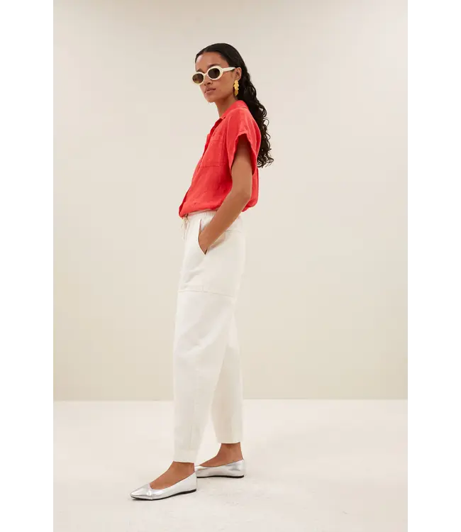 26112079/lipstick  rose linen blouse