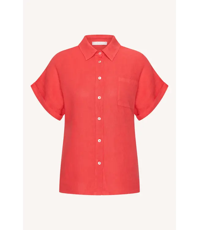 26112079/lipstick  rose linen blouse