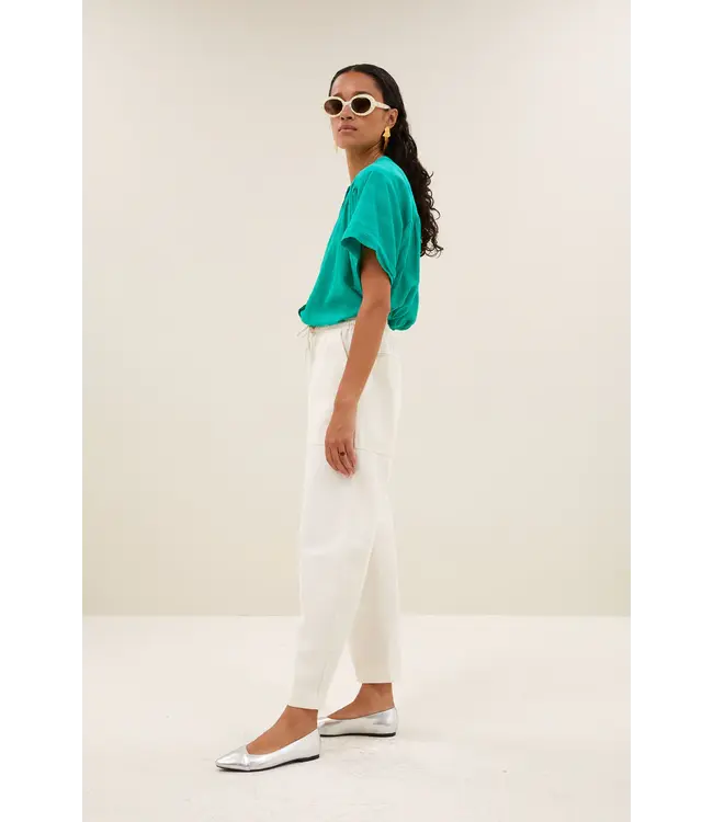 26112080/lucky green  alex dobby blouse