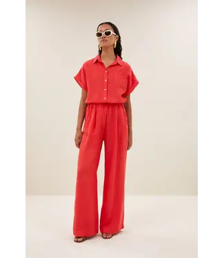 by-bar 26218039/lipstick  benji linen pants