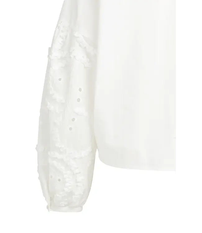 01-701398-604/99066  Top with embroidered sleeve
