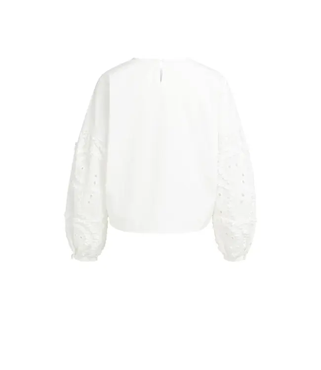01-701398-604/99066  Top with embroidered sleeve