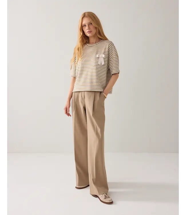 3s5290-30754/000703-Khaki  Top Striped scuba