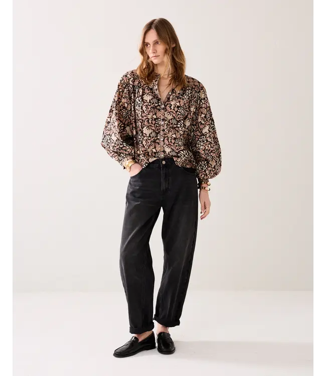 2s2925-12314/000990-Black  Blouse Blockprint black