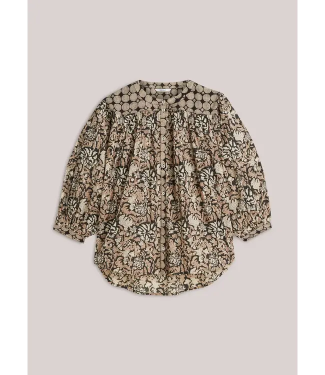 2s2925-12314/000990-Black  Blouse Blockprint black