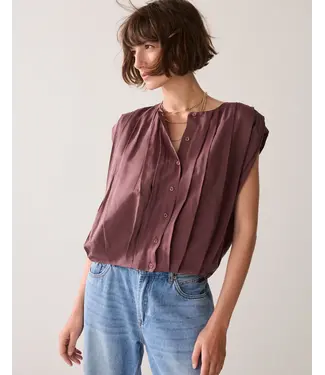 Summum Woman 2s3483-12370/000334-DeepFig  Blouse sleeveless Viscose cotton