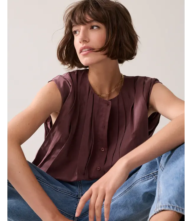 2s3483-12370/000334-DeepFig  Blouse sleeveless Viscose cotton