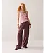 Summum Woman 4s2984-12477/000334-DeepFig  Wideleg pant Light linen