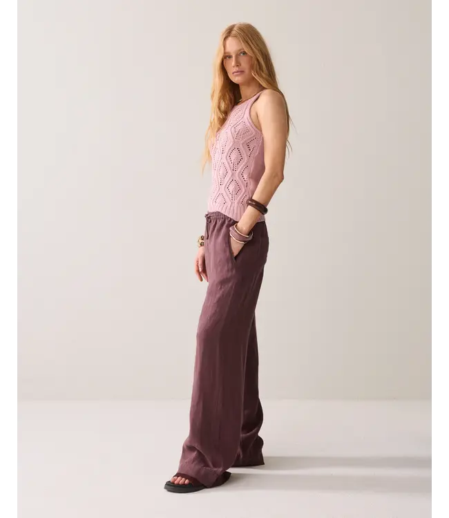 4s2984-12477/000334-DeepFig  Wideleg pant Light linen