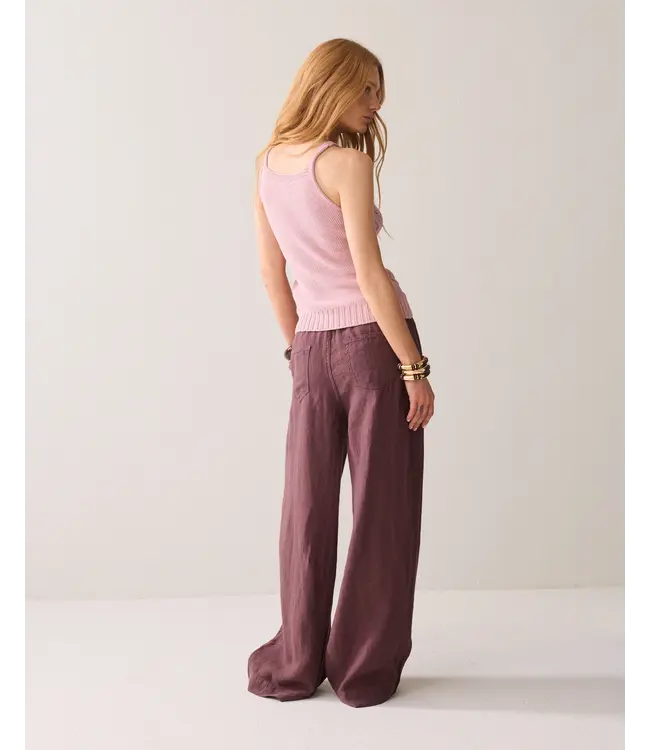 4s2984-12477/000334-DeepFig  Wideleg pant Light linen