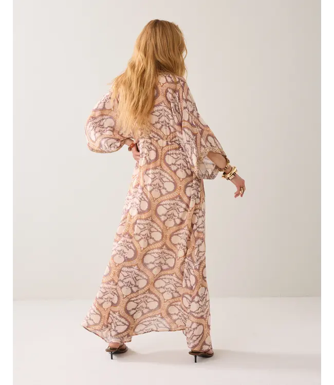 5s1604-12121/000120-MultiColour  Dress Art deco print