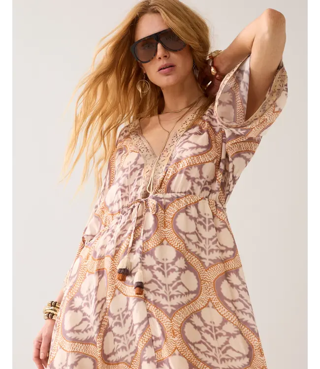 5s1604-12121/000120-MultiColour  Dress Art deco print