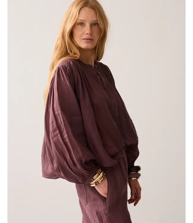 2s3508-12462/000334-DeepFig  Blouse Ramie