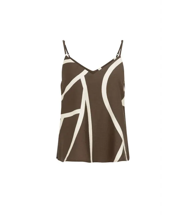 01-721060-605/912161  Printed v-neck singlet
