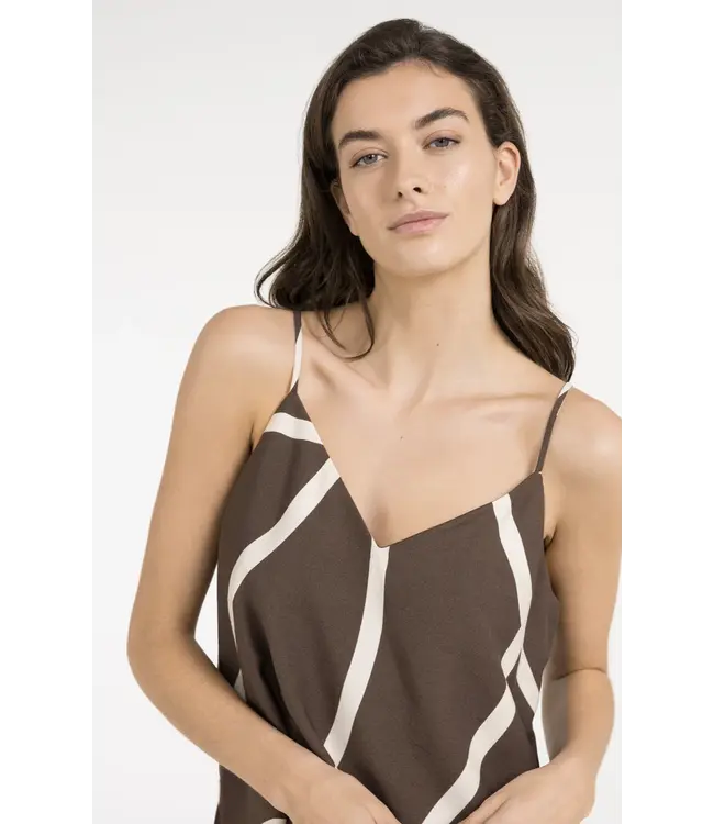 01-721060-605/912161  Printed v-neck singlet