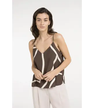 YAYA 01-721060-605/912161 Printed v-neck singlet YAYA 01-721060-605/912161 Printed v-neck singlet