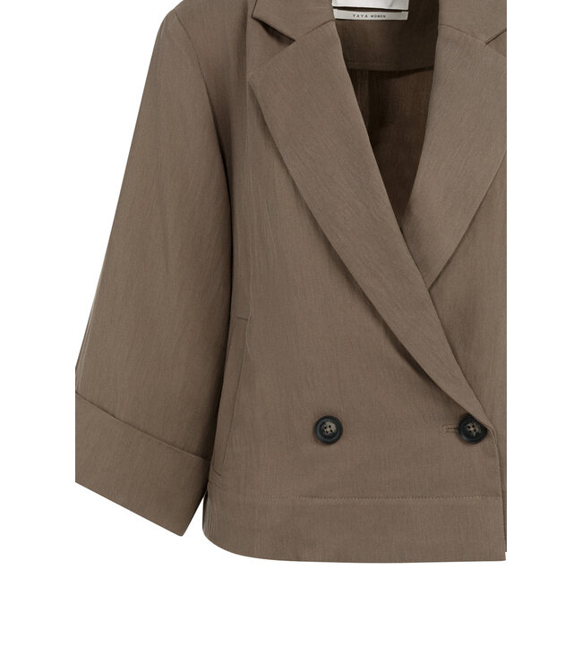 01-501084-605/99070  Woven loose fit blazer jacket with kimono sleeve
