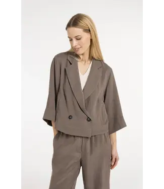 YAYA 01-501084-605/99070  Woven loose fit blazer jacket with kimono sleeve