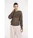 YAYA 01-000592-605/99070  Mesh stitch raglan sweater