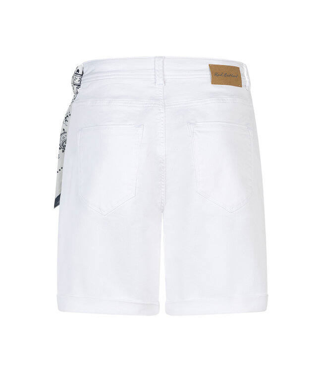 SRB4930/White&Scarf  Relax Short Jog Colour