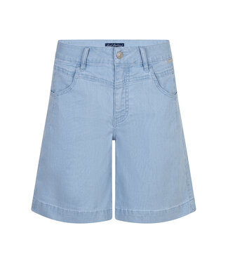 Red Button SRB4919/bleachblue  Kate Short Fancy Chambray
