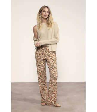 Tramontana T01-20-101/100001-PrintAloe  Wide-Leg Trousers Animal Brush