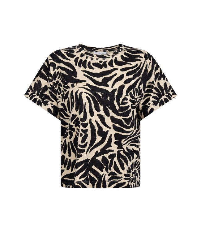 E01-20-401/100002-PrintBlack&Pebble  Top Safari Bloom
