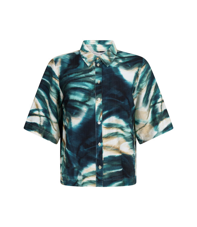 C05-20-301/009995-PrintBlues  Blouse Botanique