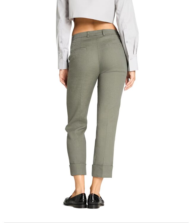 Krystal pant Summer linen stretch ShadowGreen