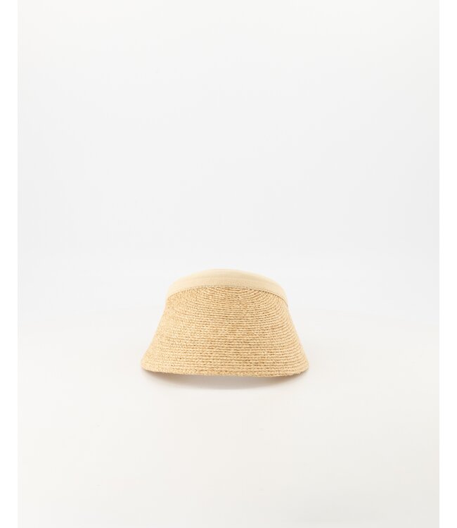 Zonneklep Visor Raffia Natural