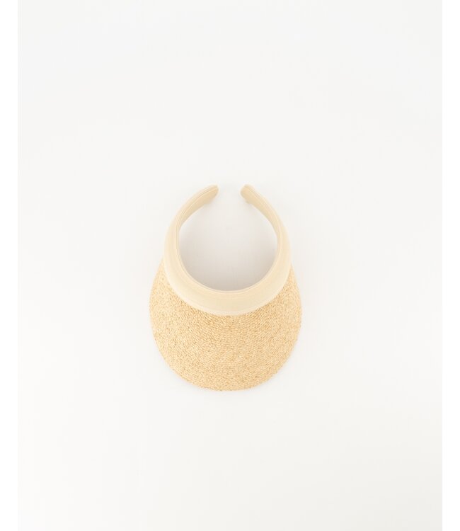 Zonneklep Visor Raffia Natural