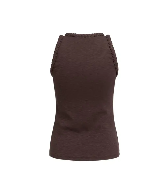 01-729061-606/99074  Singlet with braided trim