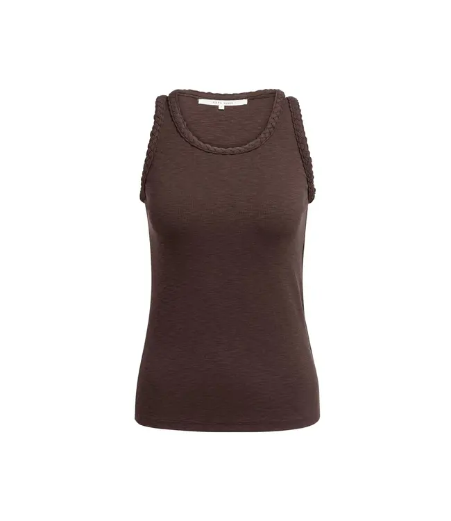 01-729061-606/99074  Singlet with braided trim