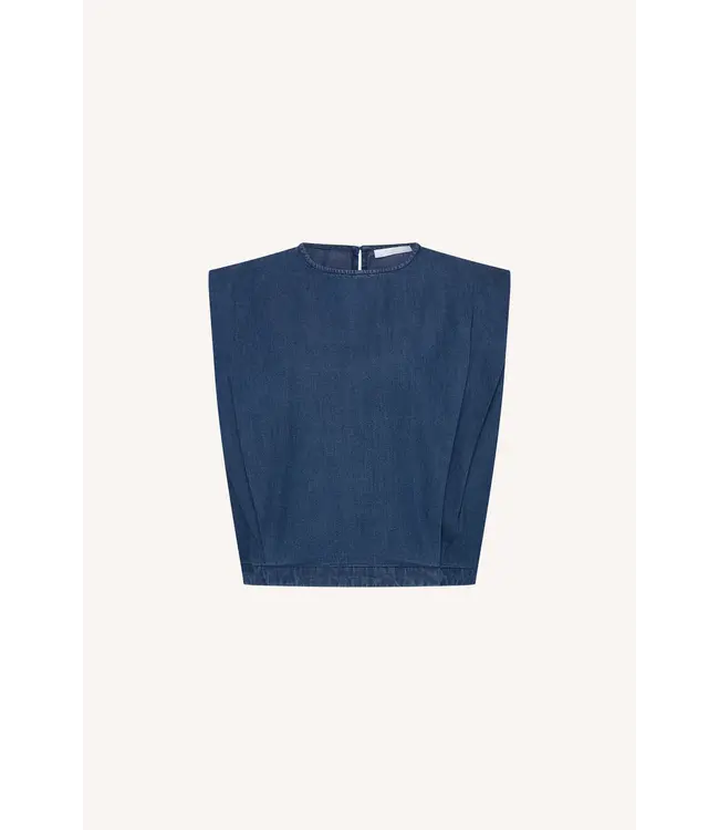 26411001/DarkDenim  ginza denim top
